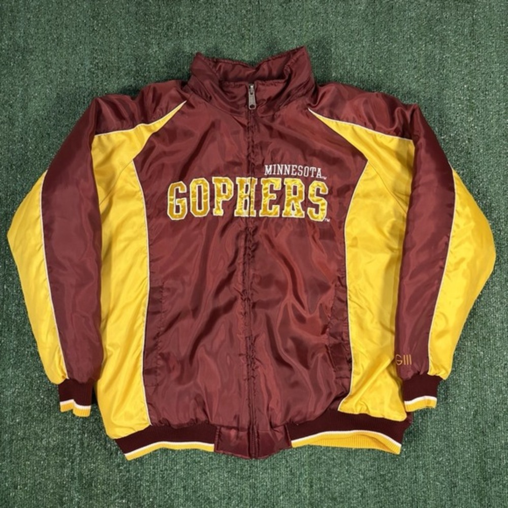 Y2K Collegiate G-lll Nylon MINNESOTA UNIVERSITY‎ GOHPERS Windbreaker Jacket XXL